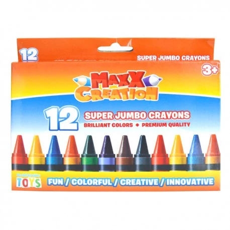 MaxxCreation - Tömzsi zsírkréta - 12 db-os