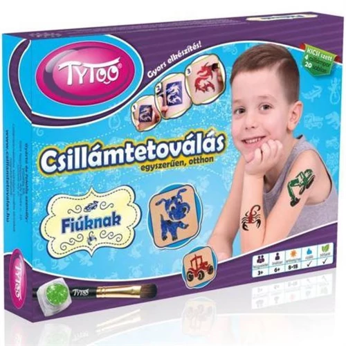 TyToo - Fiús kicsi csillámtetoválás szett