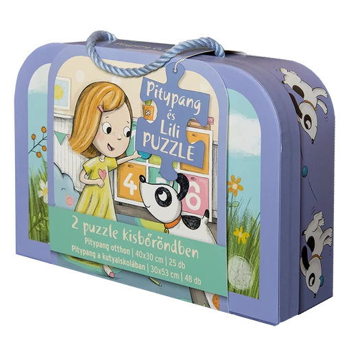 Pitypang és Lili - bőröndös puzzle