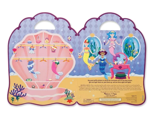 Melissa &amp; Doug - Pufi matrica készlet, hableány