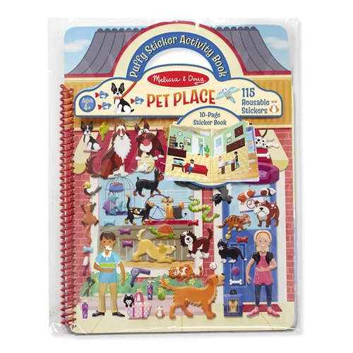 Melissa & Doug - Pufi matrica készlet, házi kedvencek