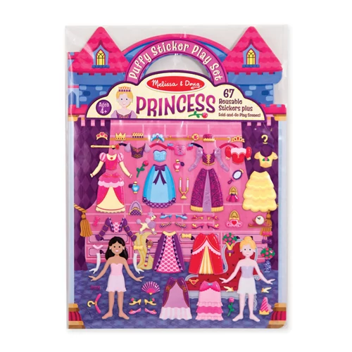 Melissa & Doug - Pufi matrica készlet, hercegnő