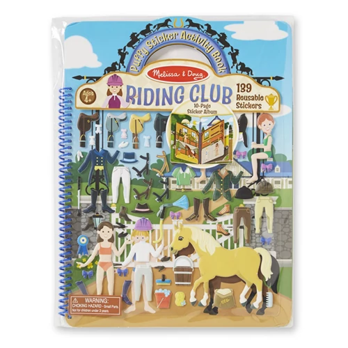 Melissa & Doug - Pufi matrica készlet, lovas klub