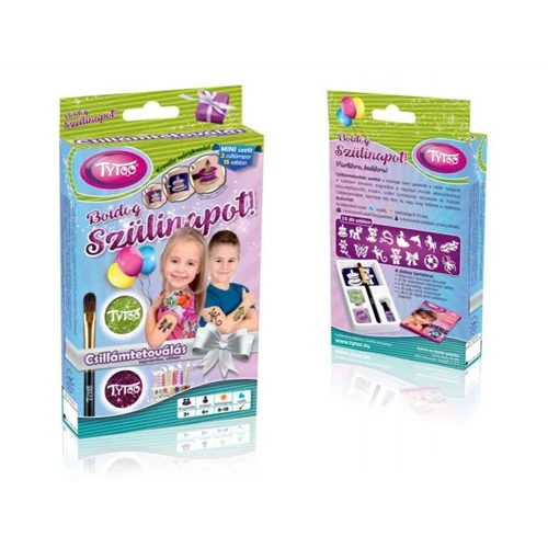 TyToo - Szülinapi csillámtetoválás szett