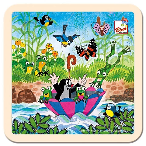 Kisvakond utazik fa bébipuzzle 4 db-os