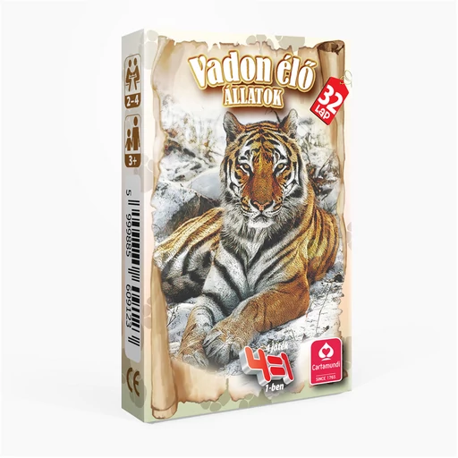 4 az 1-ben Vadon élő állatok kártyajáték