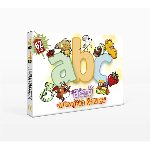 ABC betű memória kártyajáték