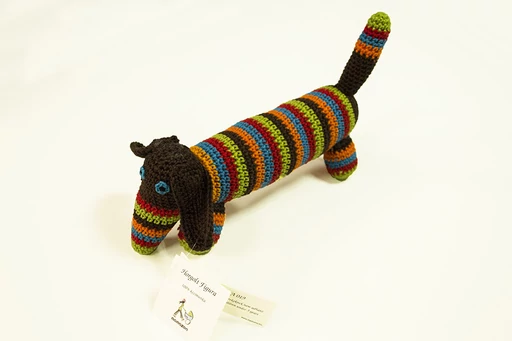 Mamazon - Horgolt barna tacskó