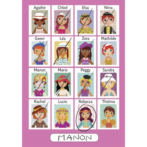 Djeco - Mini logika - Mi a nevem? - lányok