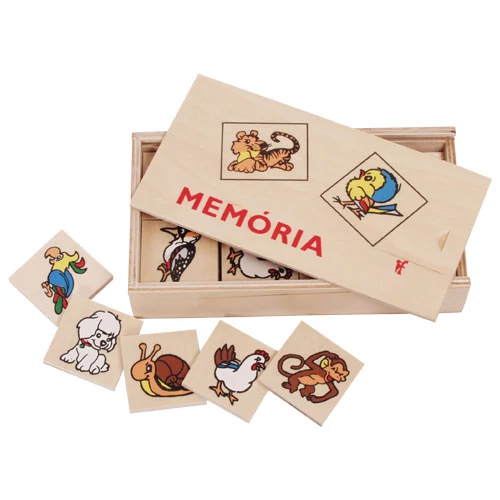 Fajáték - Memória - állatos