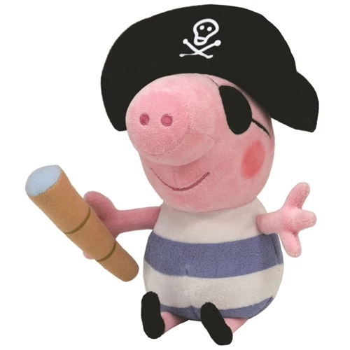 Peppa malac plüss figura - 15 cm - George kalóz