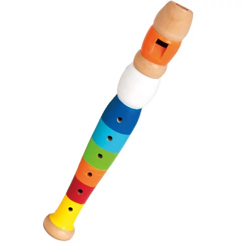 Színes fa furulya