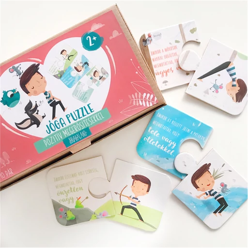 Jógakaland - Jóga puzzle - pozitív megerősítésekkel