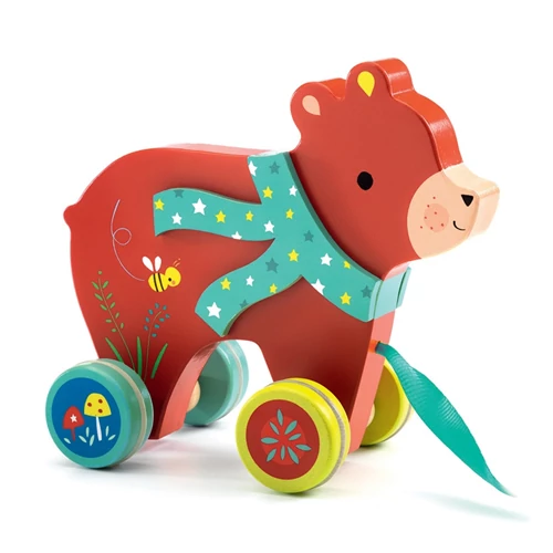 Djeco - Húzható játék - László mackó