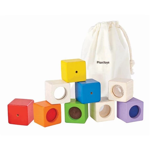 Plan Toys - Fejlesztő kocka készlet