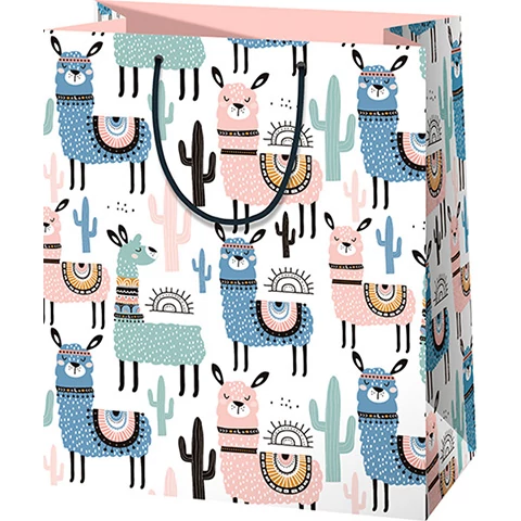 Ajándéktáska - lámás - 27x33 cm