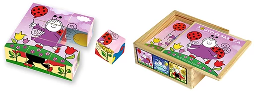 Bogyó és Babóca - fa mesekocka - 9 db-os - Babóca és barátai