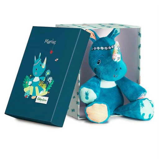 Lilliputiens - Marius orrszarvú puha plüssfigura díszdobozban