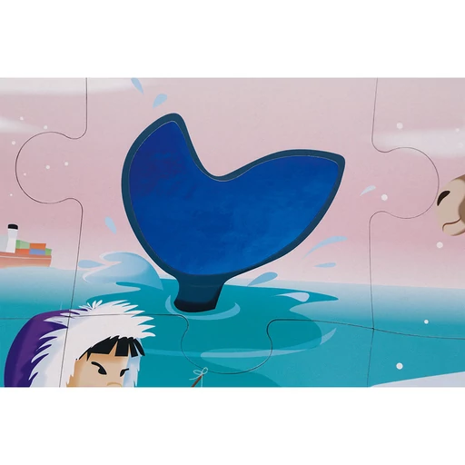 Janod - Élet a jégen - tapintós puzzle - 20 db