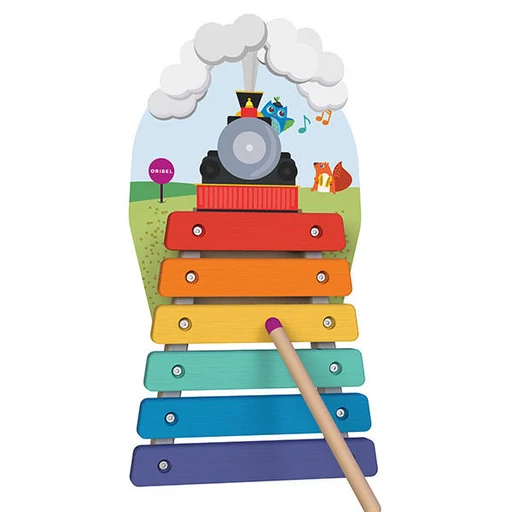 Oribel Vertiplay - Zenélő sínek xylofon matatófalhoz