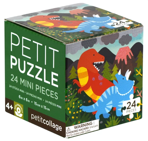 Petit Collage 24 darabos mini puzzle – dino