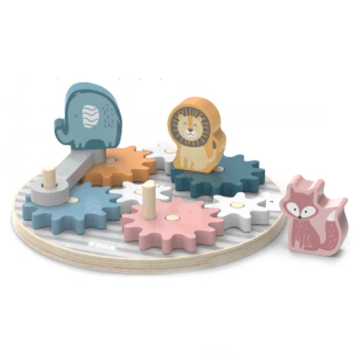 Fajáték - Állatok fogaskerekeken