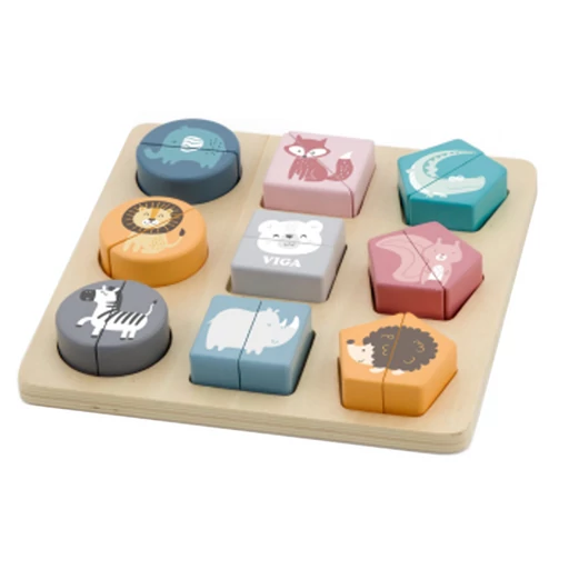 Fajáték - Formakereső - vadállatok