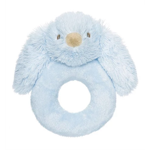 Teddykompaniet - Lolli nyuszi kék csörgő - 14 cm