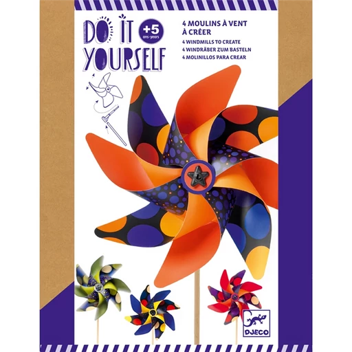 Djeco - Csináld magad! szélforgók kreatív készlet