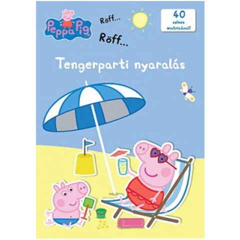 Peppa malac - Tengerparti nyaralás mesefüzet matricákkal