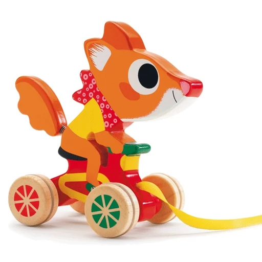 Djeco - Húzható játék - Felderítő mókus