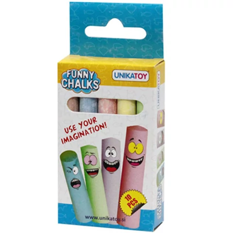 Színes aszfaltkréta 10 db-os