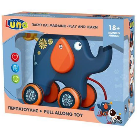 Húzogatós elefánt bébijáték