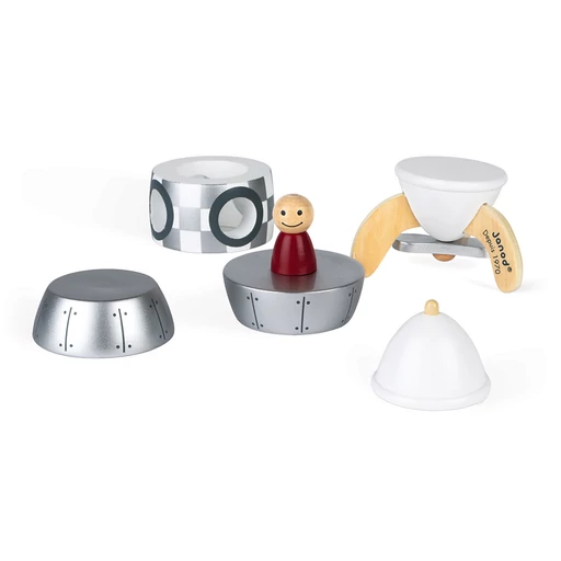 Janod - Ezüst mágneses összerakható rakéta