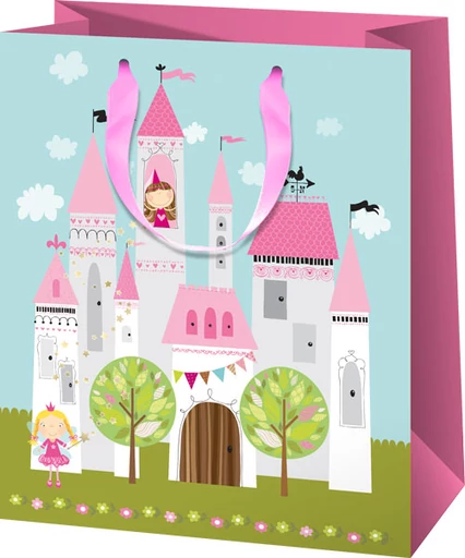 Díszzacskó nagy - hercegnős kastély - 260x330 mm