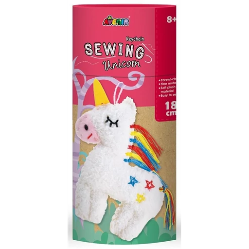 Varrható plüss kulcstartó - Unikornis