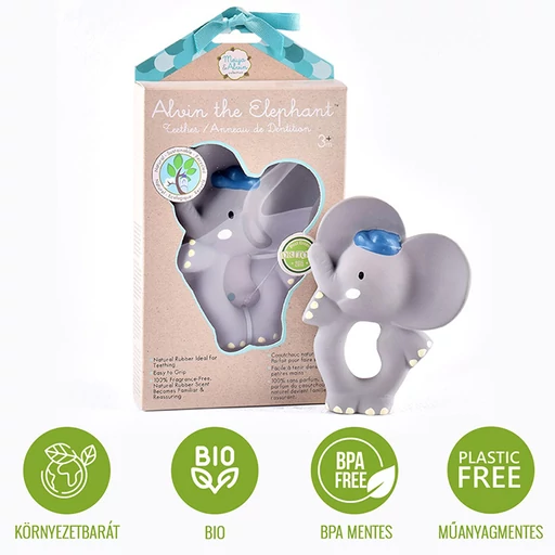 Alvin elefánt rágóka természetes gumiból