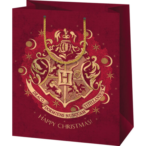 Ajándéktáska - Harry Potteres - karácsonyi - közepes