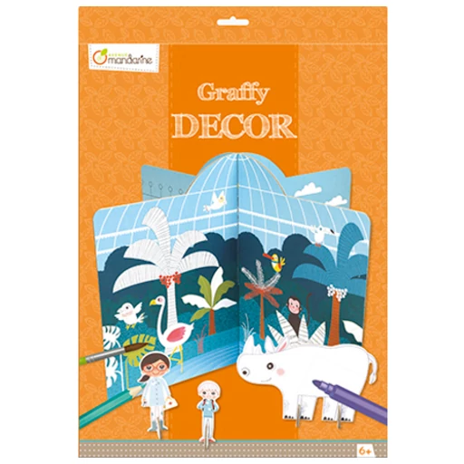 Avenue Mandarine - Színezhető építőjáték - Állatkert 