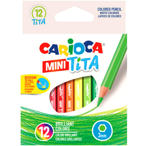 Carioca - Mini Tita törésálló színes ceruza - 12 db-os szett
