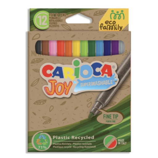 Carioca - Eco Family - színes filctoll - 12 db-os szett