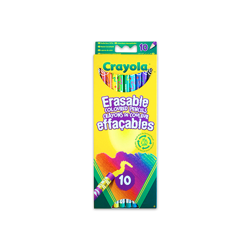 Crayola - Színes ceruza - Radírvégű, 10 db