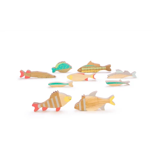 Eperfa - Balatoni halak - Mágneses, szétszedhető halpuzzle