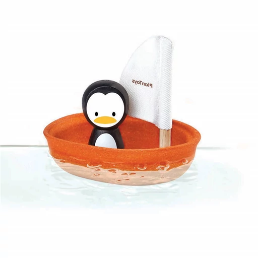 Plan Toys - Vitorlás csónak – Pingvin Plan Toys - Vitorlás csónak – Pingvin
