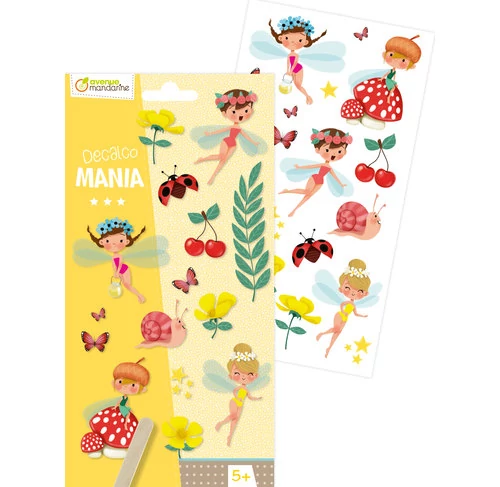 Decalco Mania – Tündérek satírozós matrica - 20 db