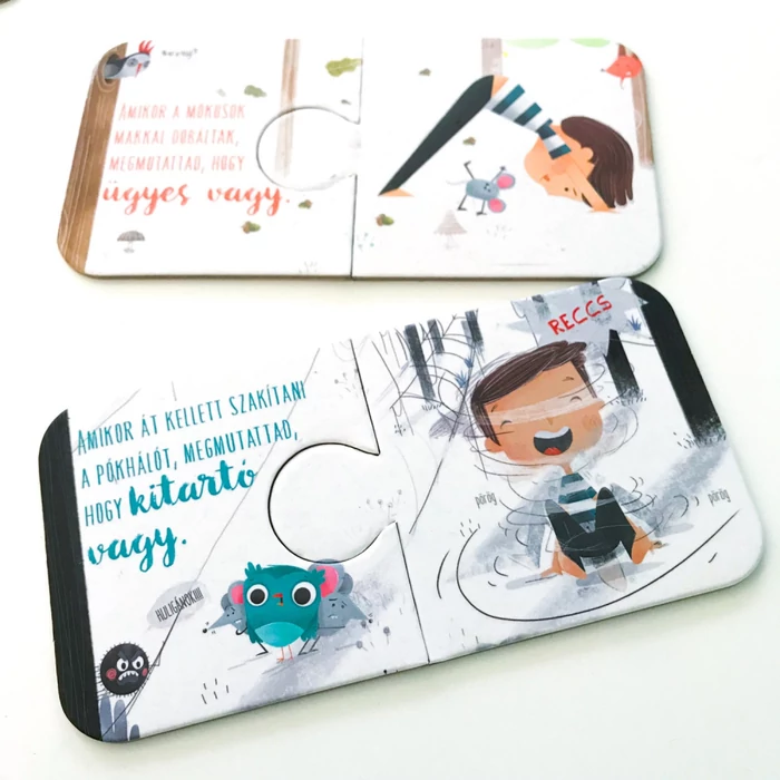 Jógakaland - Jóga puzzle - pozitív megerősítésekkel