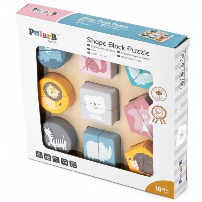 Fajáték - Formakereső - vadállatok