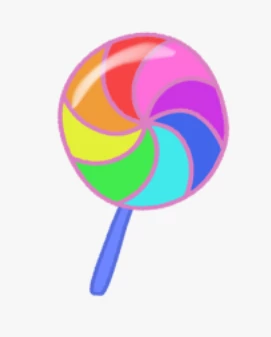 szivárvány nyalóka