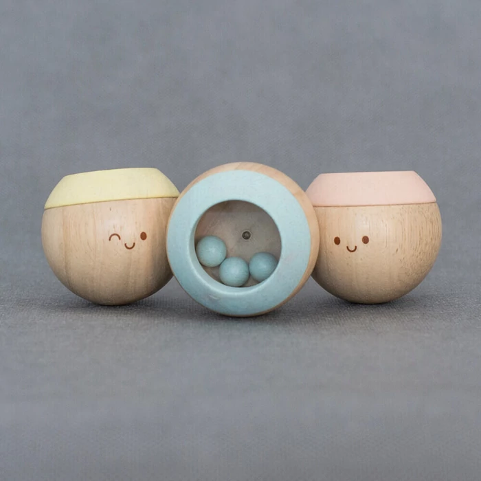 Plan Toys - Tapintás golyók – pasztell