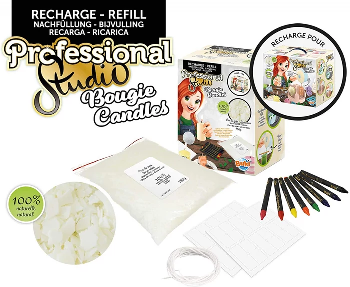 Professzionális stúdió - Gyertyakészítő készlet - utántöltő viasz